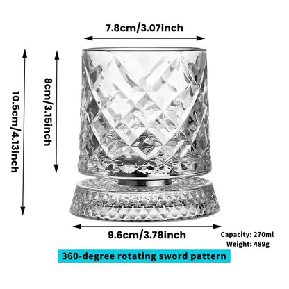 🔥2026 Hot Sell✨ The Whiskey Glass Everyone’s Obsessed With 🥃 Spins Smoothly • Glows Beautifully • Perfect Gift