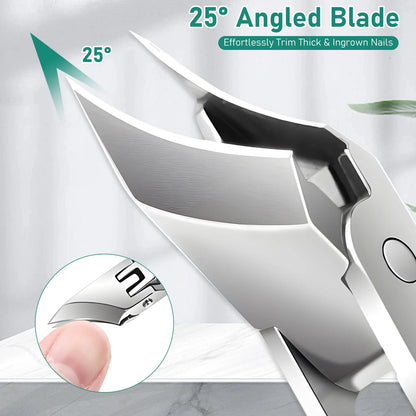 ✨ 3PCS Slanted Nail Clipper Set – Clean & Effortless Cutting
