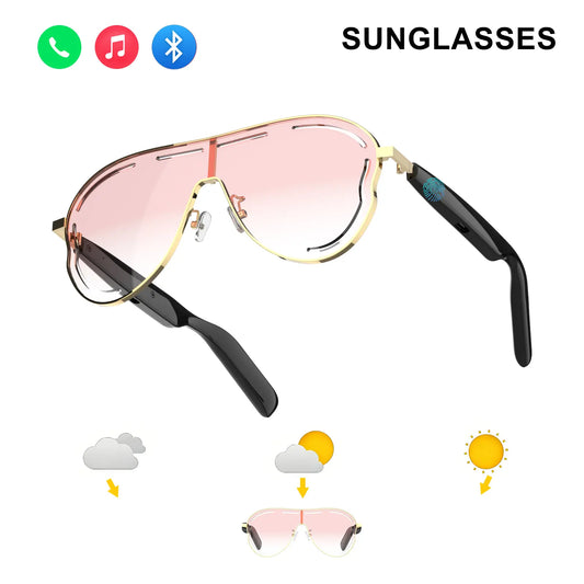🔥2026 Smart Bluetooth Sunglasses – Music + Blue Light Blocking + UV Protection