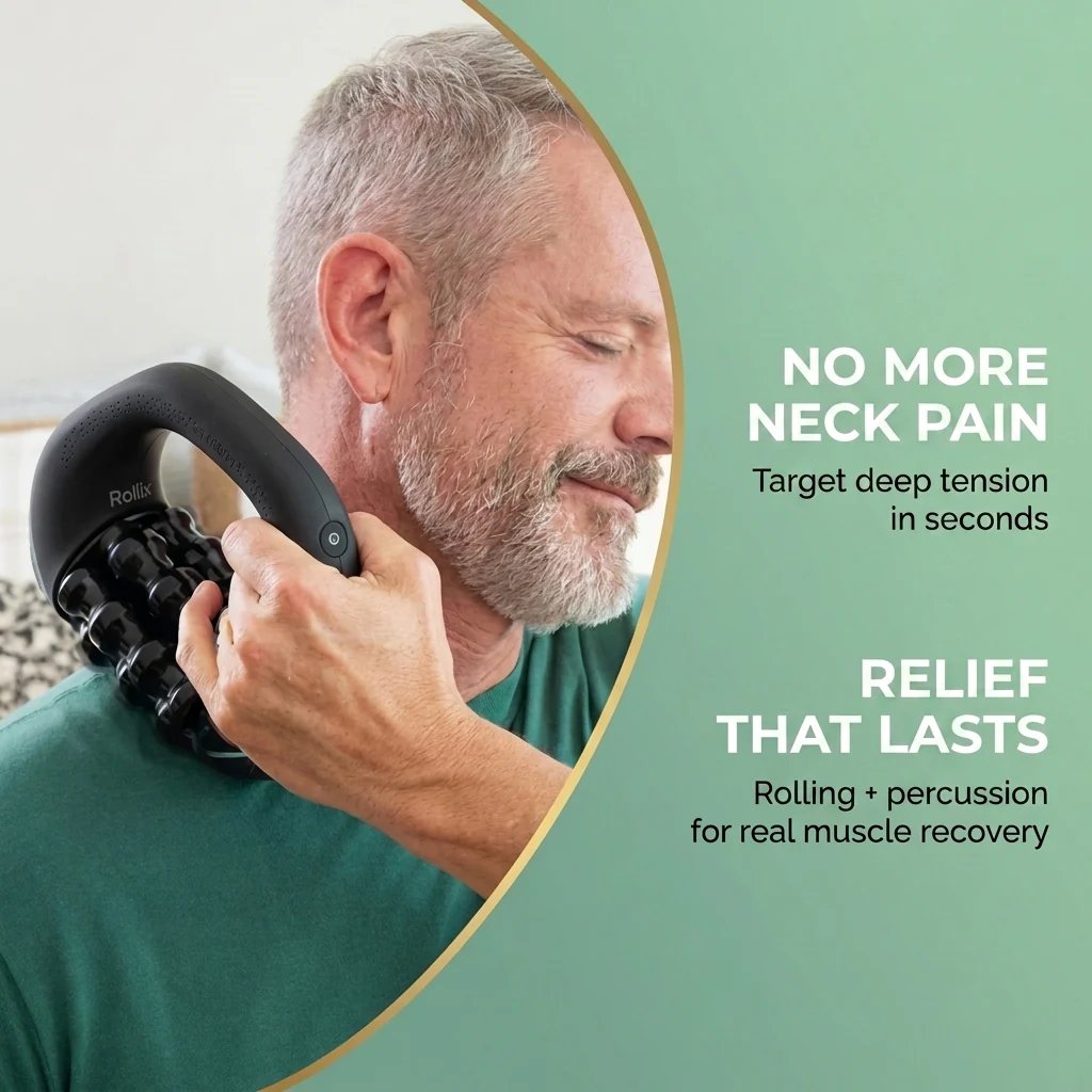 Mini Handheld Rolling Massager For Body Pain