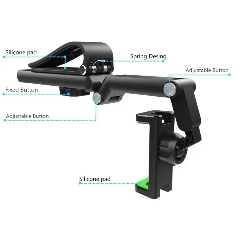 360° Rotating Sun Visor Phone Holder for Sun Visor Phone Holder for Car Multifunction with IPhone/Samsung/Android