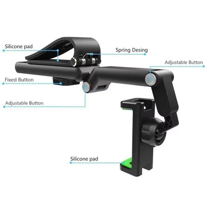 360° Rotating Sun Visor Phone Holder for Sun Visor Phone Holder for Car Multifunction with IPhone/Samsung/Android