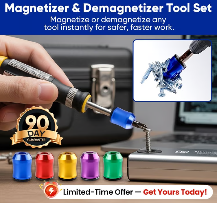 The tool that stops lost screws forever (even your old screwdriver becomes magnetic)
