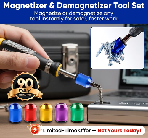 The tool that stops lost screws forever (even your old screwdriver becomes magnetic)