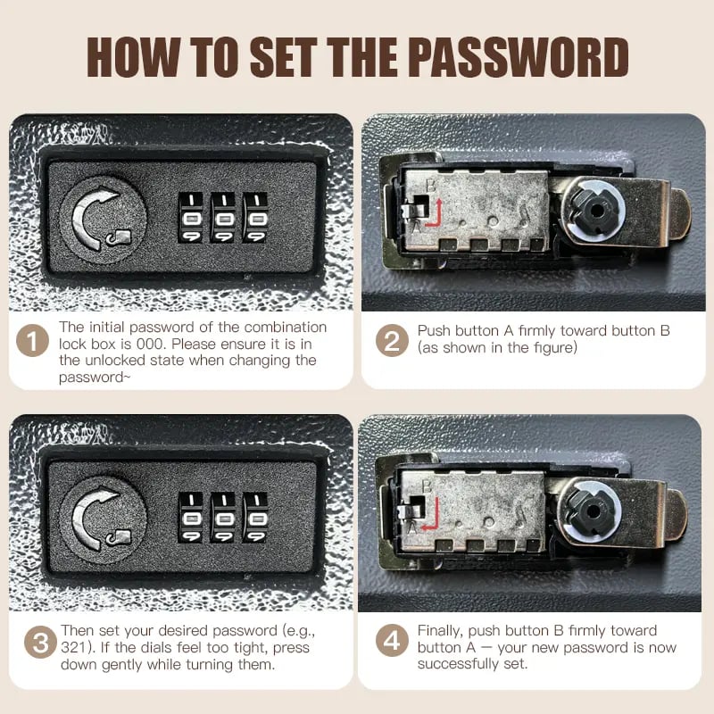 🏆#1 Best Seller 2026 🔥Hidden Book Safe with Combination Lock – Secure Your Cash & Valuables🗄️