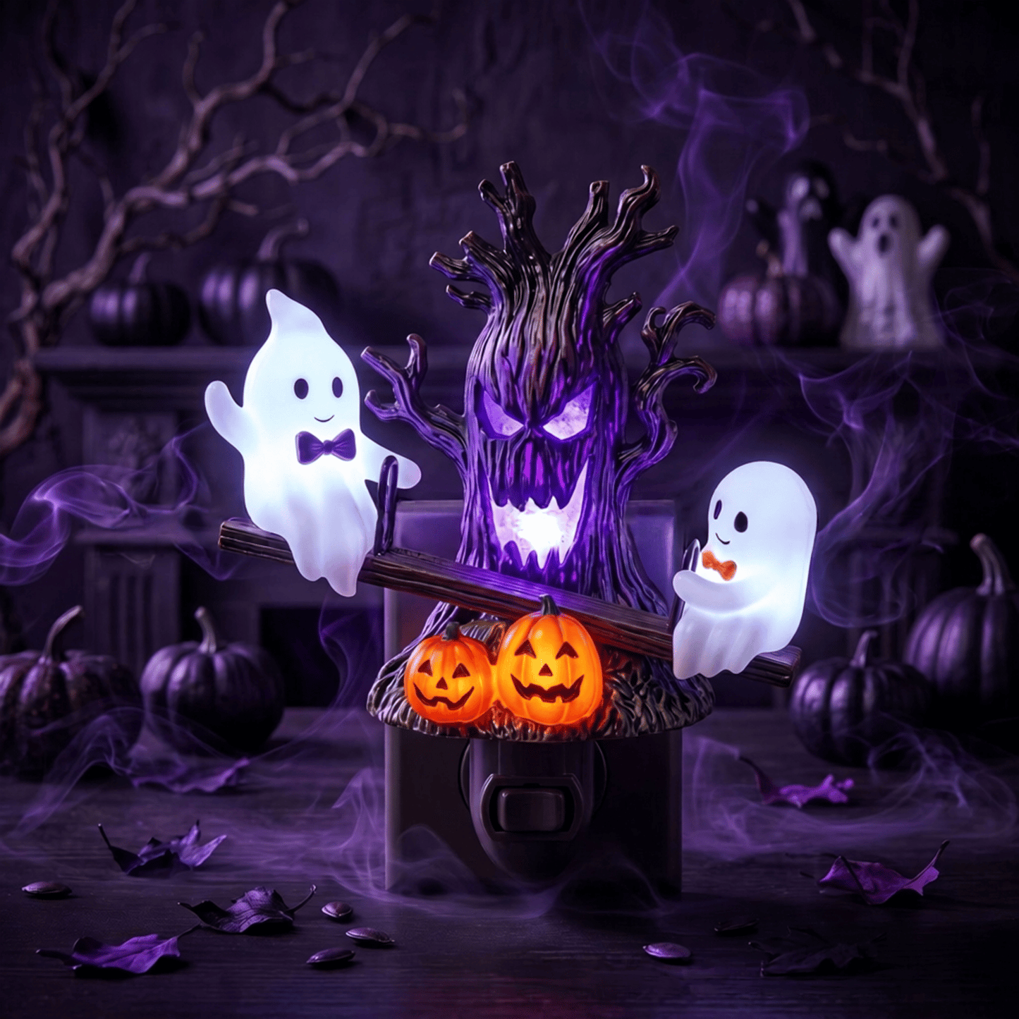 🔥HOT SALE 49% OFF🎃👻Animated Seesaw Ghost Plug In LED Night Light
