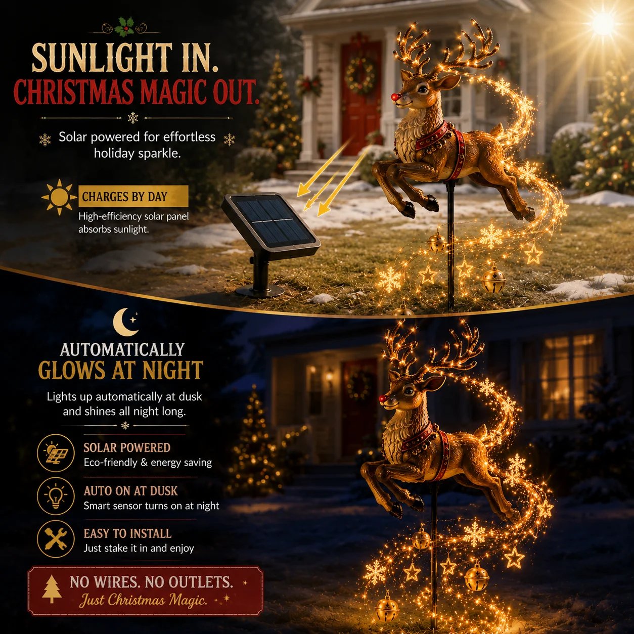 🎄✨"Christmas Magic Garden" Collection – Transform your garden into a winter wonderland with enchanting, flowing lights