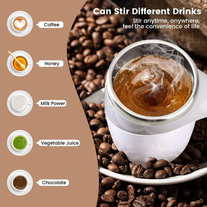🎁 Best Gift Pick — Self-Stirring Mug✨ Your Perfect Drink, Perfectly Mixed ☕