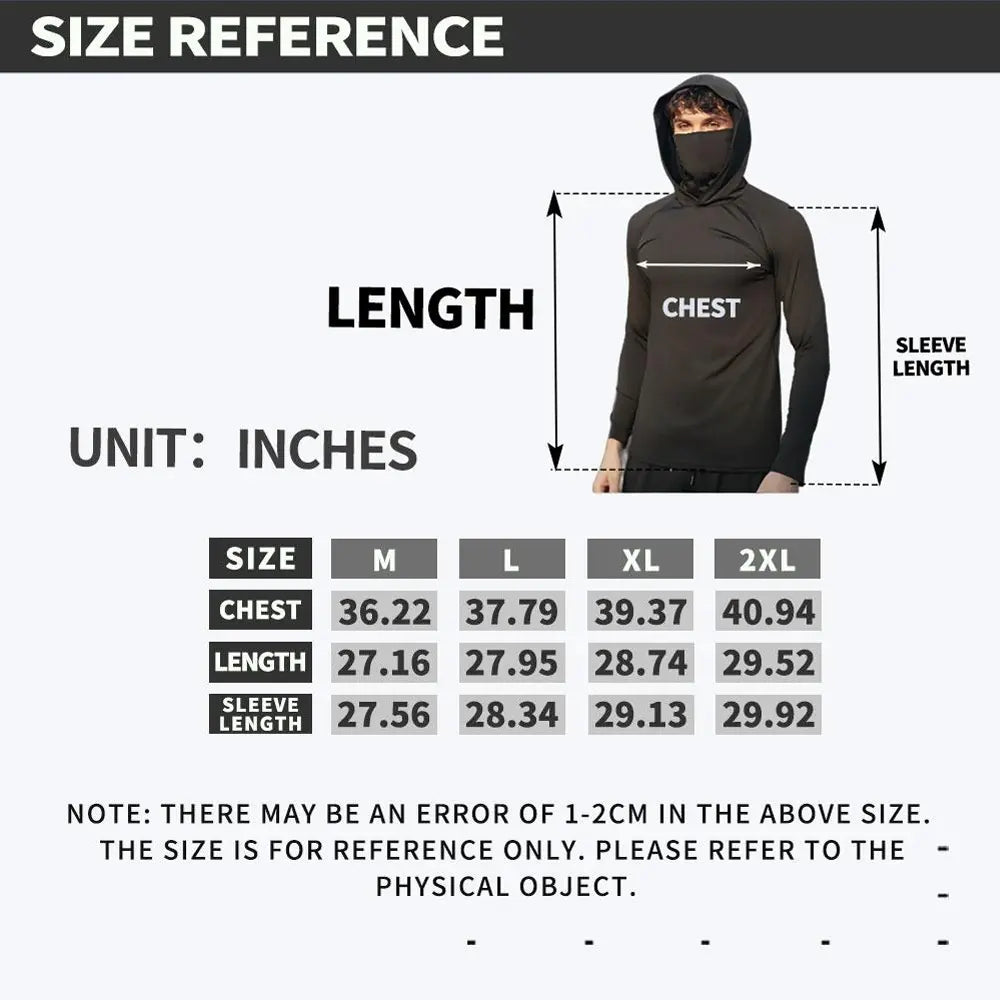 🏕️50K+ Sold⚡Men's UPF 50+ Cooling Hoodie – Soft, Breathable & UV Protection