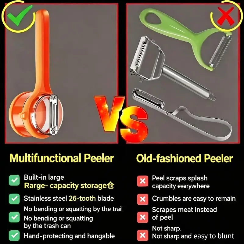 🔥50% OFF Today🔥Retractable Splash-Proof Peeler — No More Messy Kitchen Counters 🥔✨
