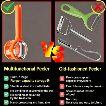 🔥50% OFF Today🔥Retractable Splash-Proof Peeler — No More Messy Kitchen Counters 🥔✨