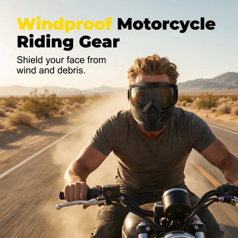 Detachable Full Face Goggle Mask🛡️