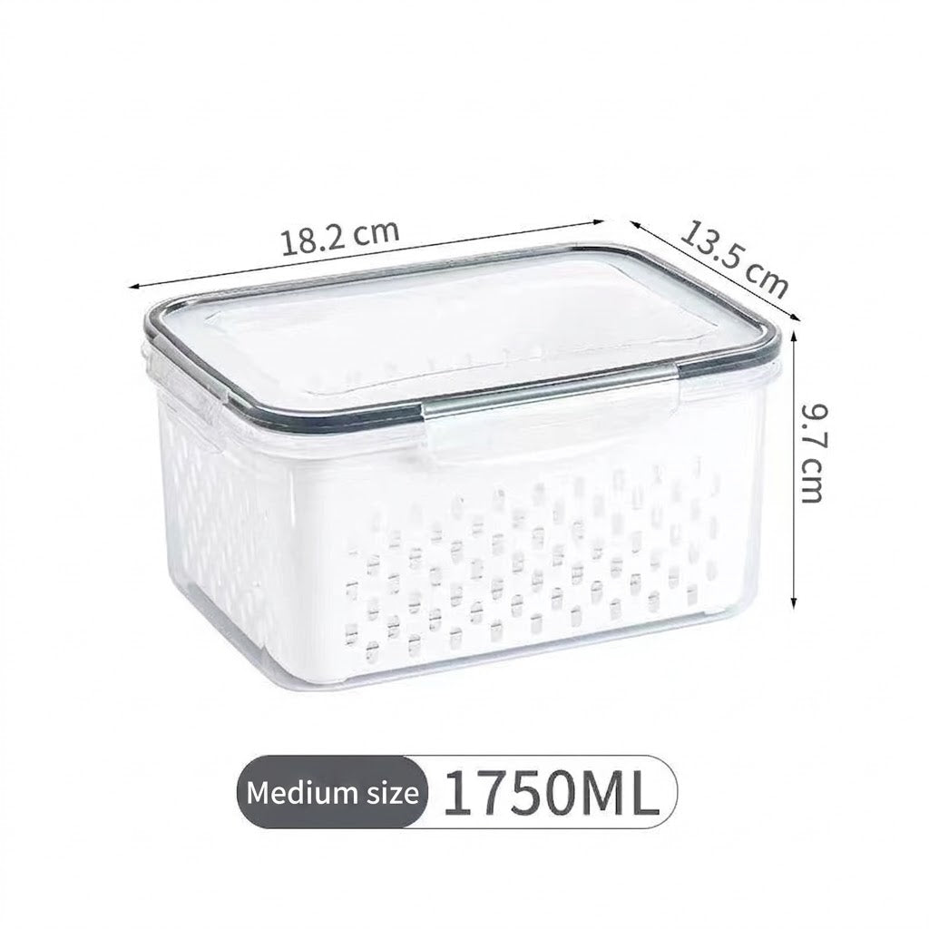 4-in-1 Functionality Food Storage Containers Stackable, Space-Saving Design