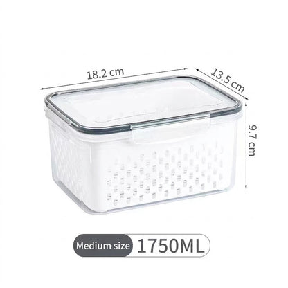 4-in-1 Functionality Food Storage Containers Stackable, Space-Saving Design