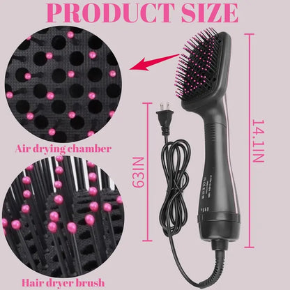 3-in-1 Negative Ion Hot Air Brush