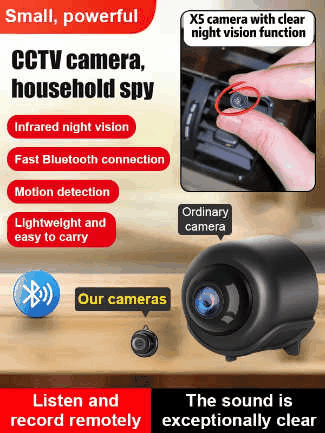 [Upgraded ultra-invisible] No-plug camera🔥