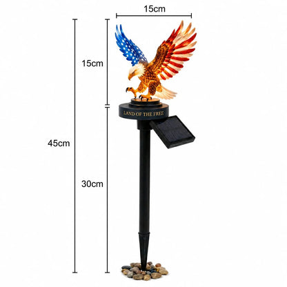 🔥🔥Solar Eagle Garden Light – A Glowing Tribute to American Freedom