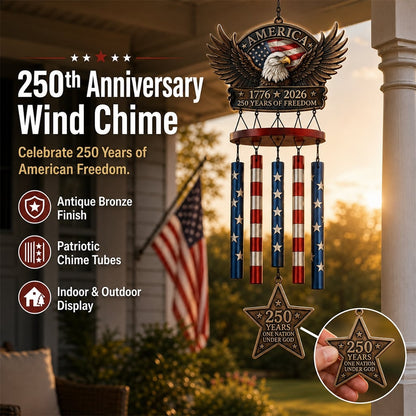 💥Flash Sale - Up To 49% Off ⏰ - 250 Years of Freedom™ Commemorate Wind Chime