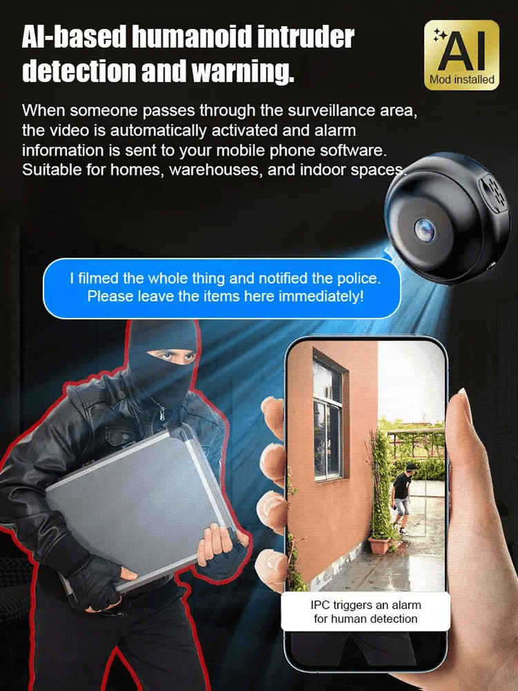 [Hidden camera HD night vision]No WIFI or electricity required💯Tiny and installs in 1 second ⚠️Remote real-time viewing
