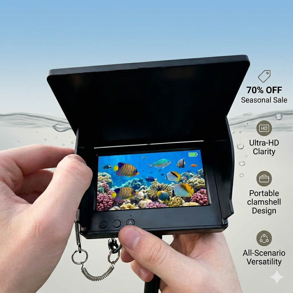 Ultra HD Underwater Fishing Camera | 1080P Real-Time Image & Night Vision Function (Seasonal Clearance
