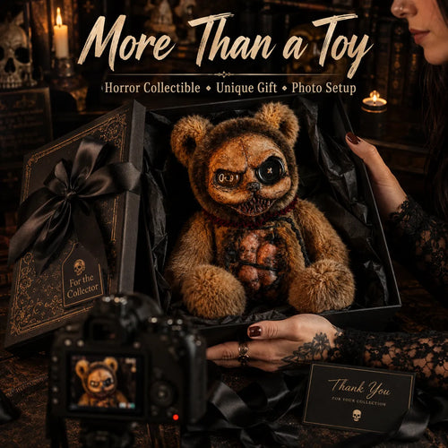 🧸🩸 Custom Horror Bear Plush – Creepy Cute Scary Teddy Bear Collectible