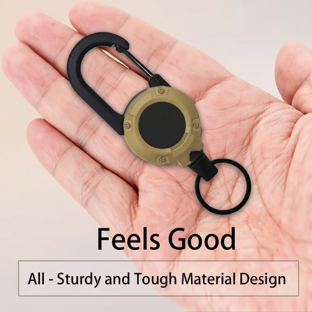 ✨Heavy‑Duty Retractable Keychain