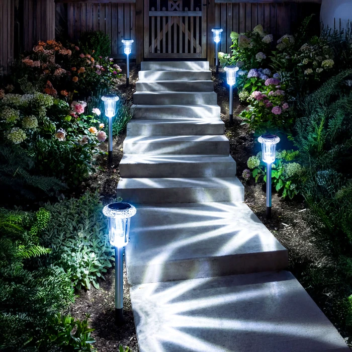 Magical Outdoor Solar Lights - Celestial & Radiant Rainbow Garden Path Lamps