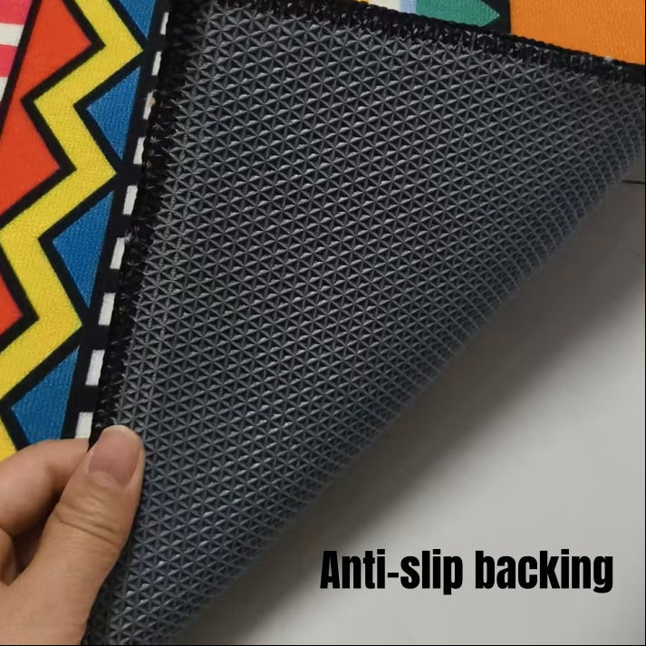 Washable Bohemian Runner Rug– Non-Slip & Pet-Friendly