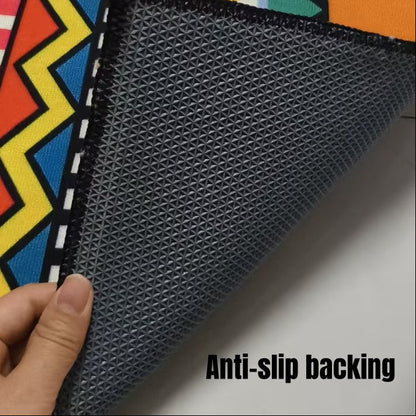 Washable Bohemian Runner Rug– Non-Slip & Pet-Friendly