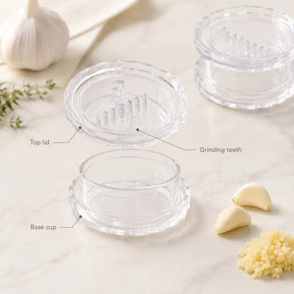 2PCS GET FREE 1 Clear Manual Garlic Twister and Ginger Mincer Tool