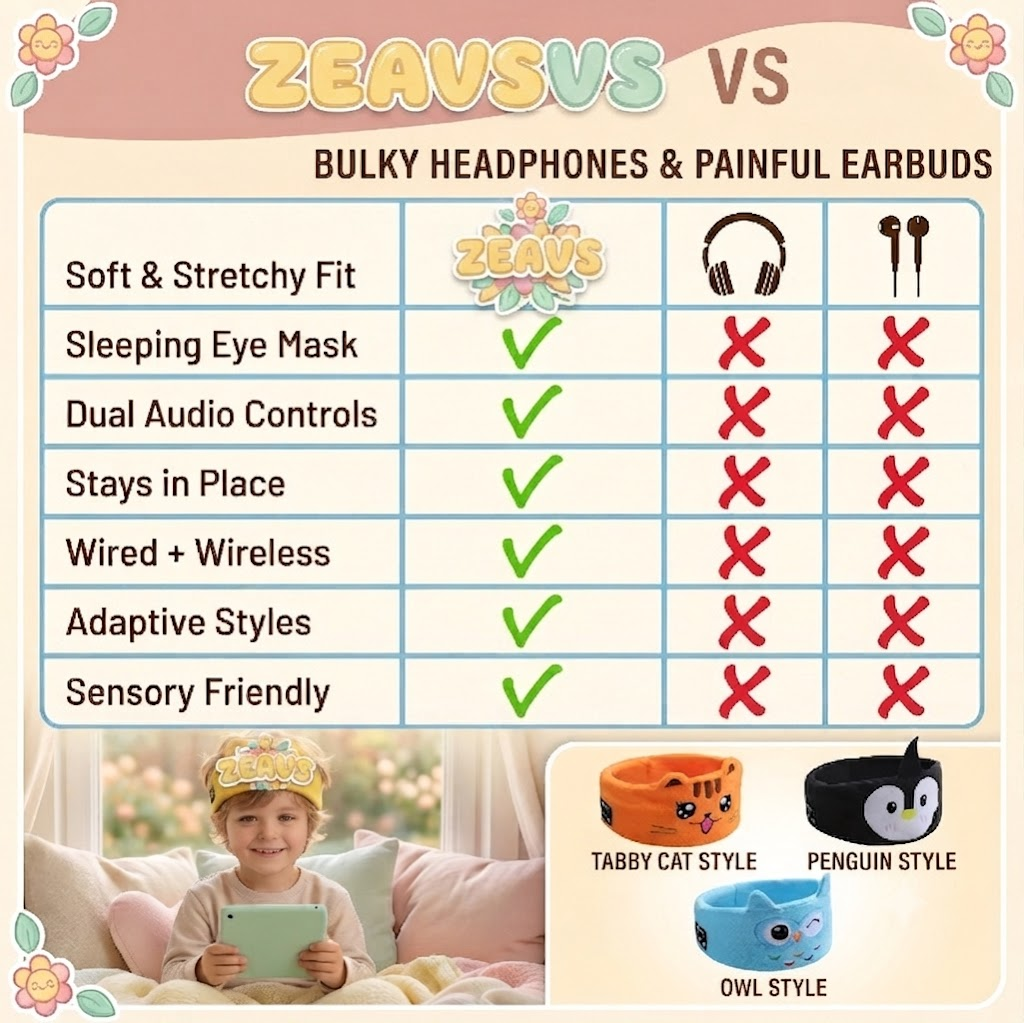 💖25%OFF 💖Kids Animal Sleep Headphones™