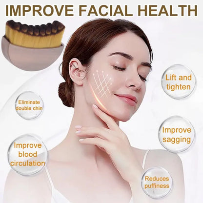 Face Lymphatic Contour Brush for Jawline Sculpting