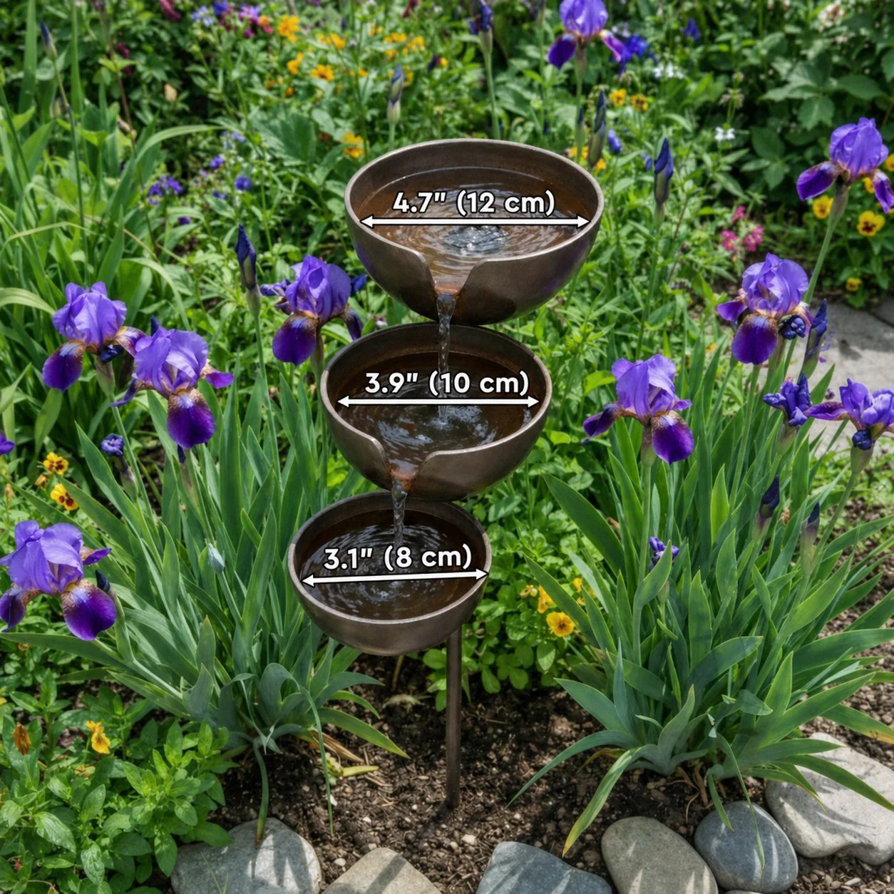 🔥50% OFF🔥 Bring Wildlife to Your Garden with this Cascading Bird Bath! 🐦