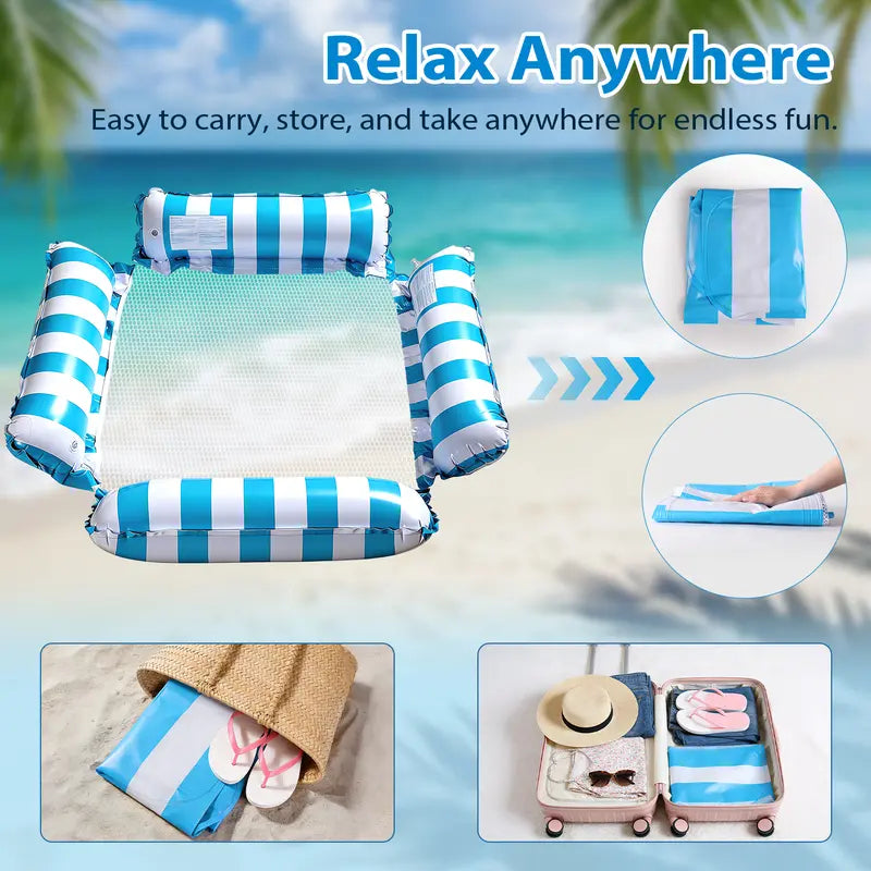 🌊SUMMER BESTSELLER🔥Inflatable Pool Floats Adult | No Sinking, No Leaks, All-Day Summer Comfort!