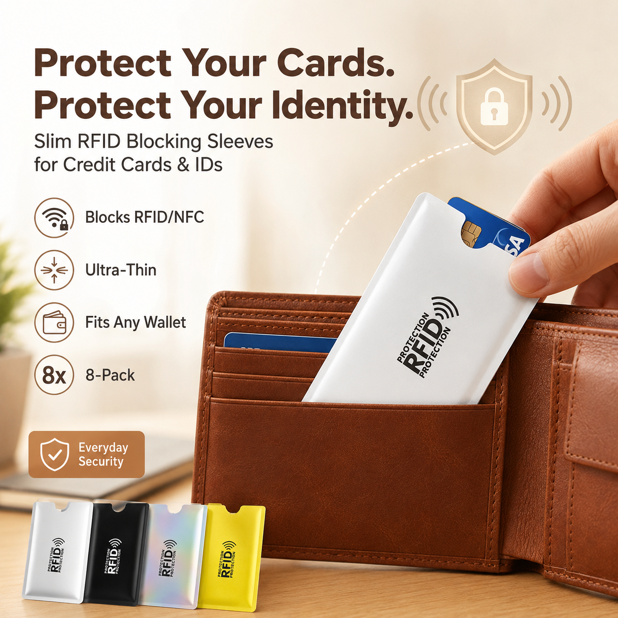 RFID Blocking Sleeves for Credit Cards
