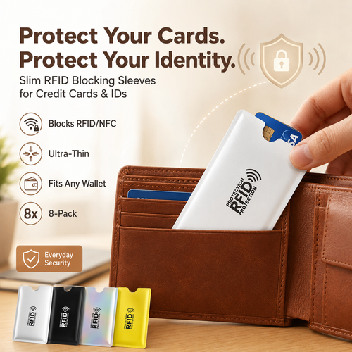 RFID Blocking Sleeves for Credit Cards