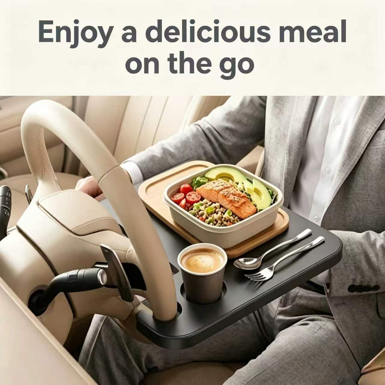 ⚡ The 3-Second Mobile Work & Dine Tray