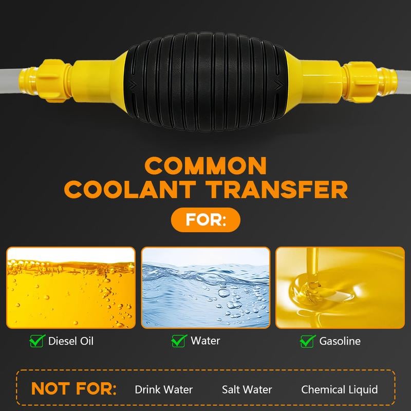 🔥2026 HOT SALE🚗Multifunction Liquid Sucker Pump High Flow Manual Fuel Pump 13.12 Ft Hose