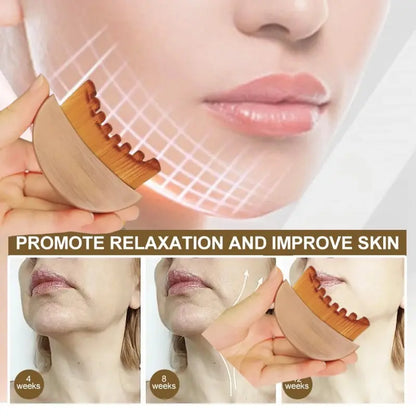 Face Lymphatic Contour Brush for Jawline Sculpting
