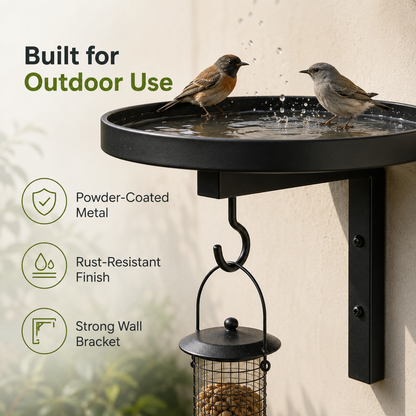 🌸LAST DAY SPECIAL PRICE!!🌸Wall-Mounted Metal Bird Bath Basin