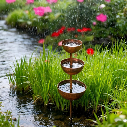 🔥50% OFF🔥 Bring Wildlife to Your Garden with this Cascading Bird Bath! 🐦