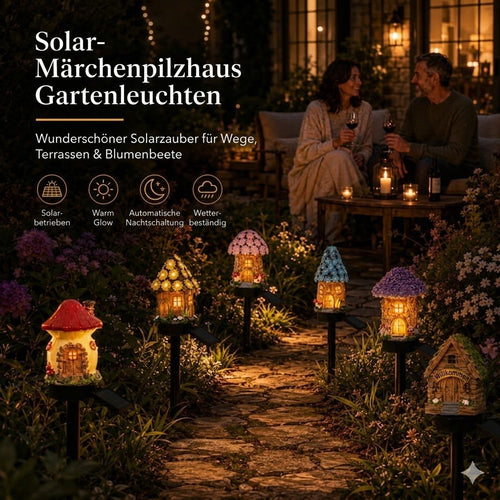 ✨🍄Solar garden light in a fairy-tale mushroom design💡