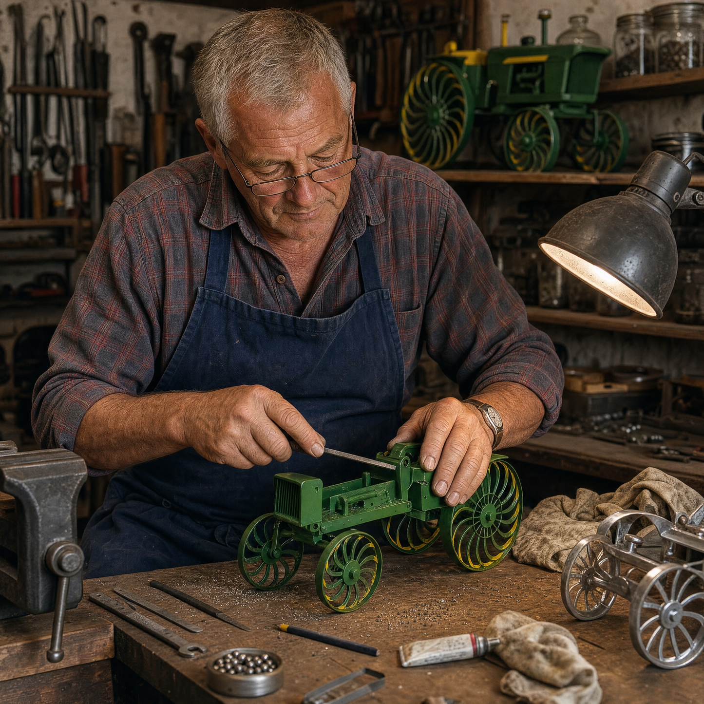 🚜Only Today 50% OFF-Earl's Handmade Tractor Wind Spinner