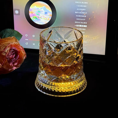 🔥2026 Hot Sell✨ The Whiskey Glass Everyone’s Obsessed With 🥃 Spins Smoothly • Glows Beautifully • Perfect Gift