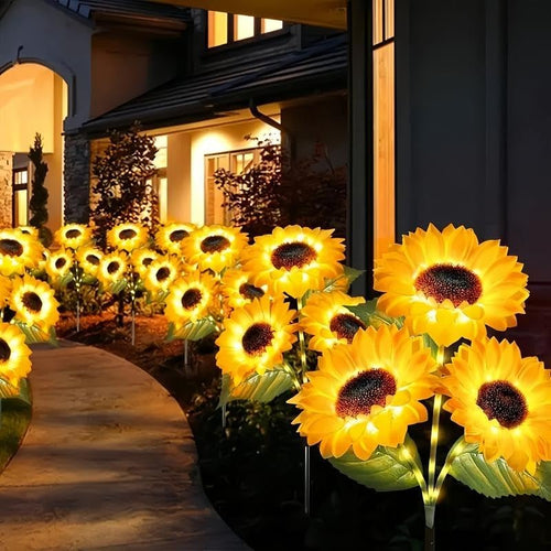 Solar LED Sunflower Lights-I can’t believe how much these upgrades my front porch and backyard area ❤️❤️