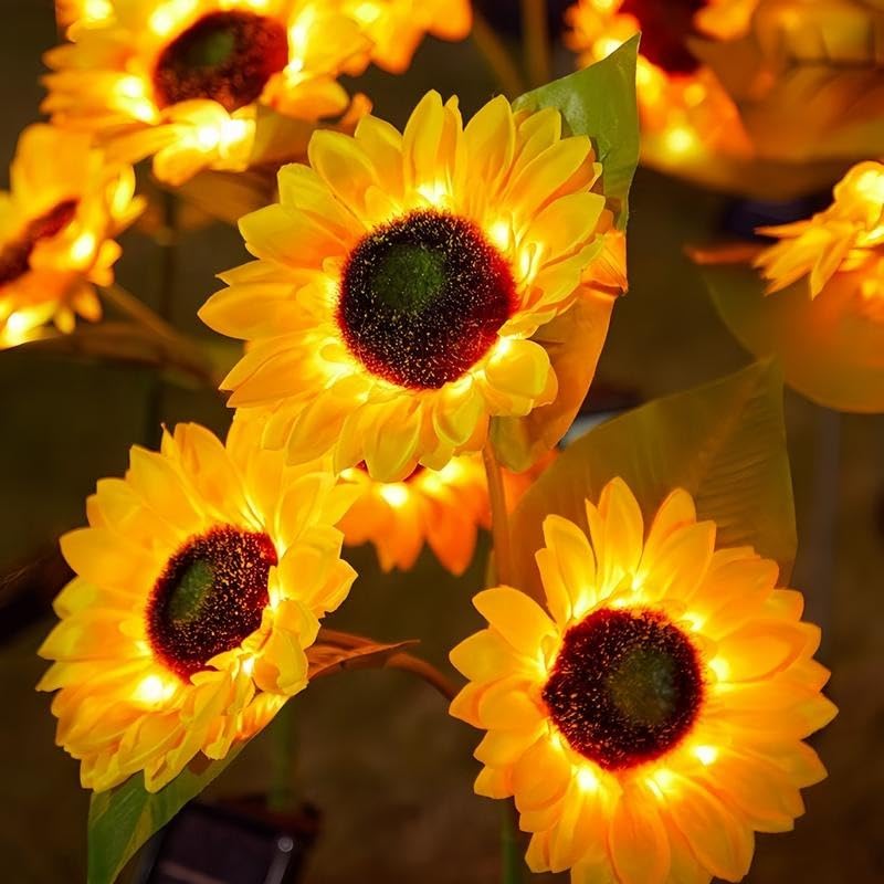 Solar LED Sunflower Lights-I can’t believe how much these upgrades my front porch and backyard area ❤️❤️