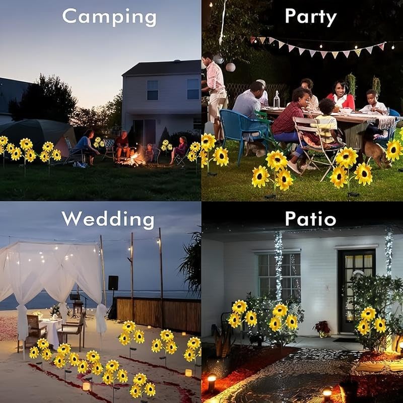 Solar LED Sunflower Lights-I can’t believe how much these upgrades my front porch and backyard area ❤️❤️