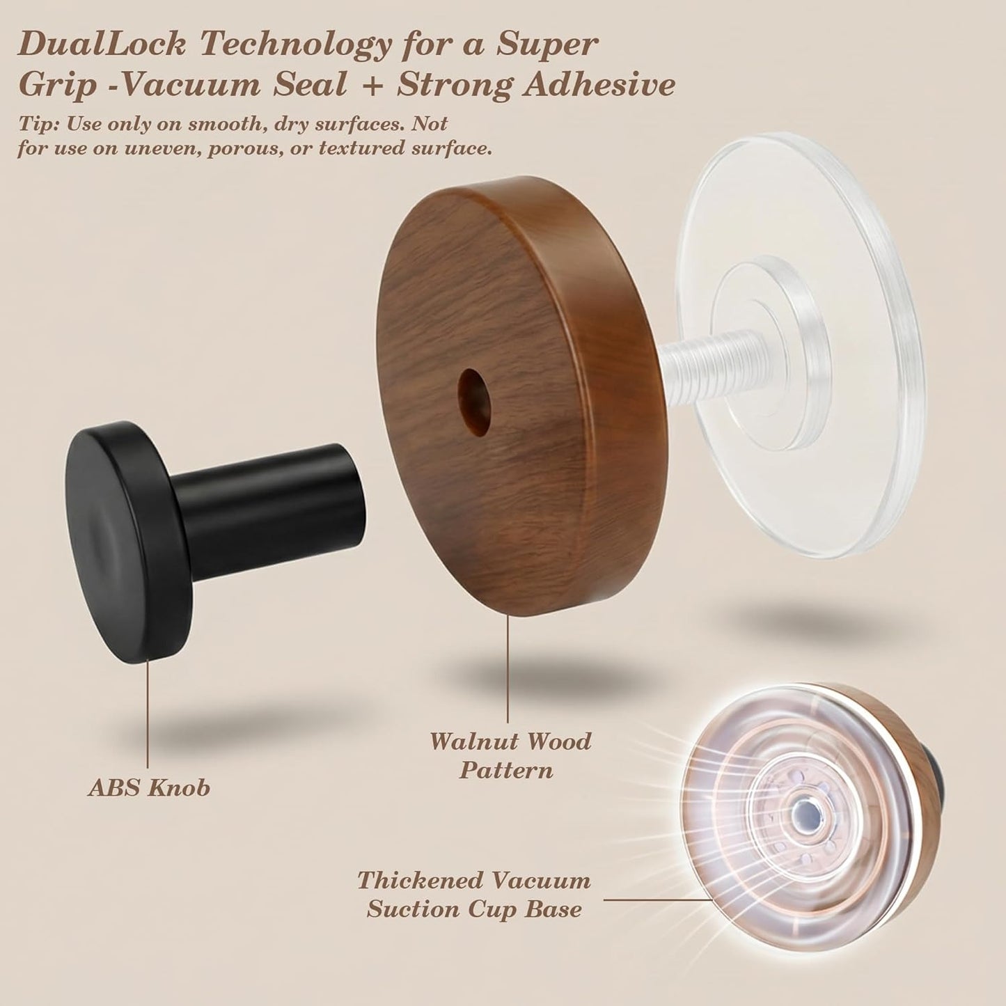 🥳2026 HOT SALE💞50K+ SOLD!✨No-Drill Heavy Duty Wood Hooks