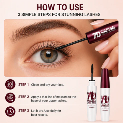 💖7D Waterproof Mascara 👀 Long, Curled & Fuller Lashes All Day ✨