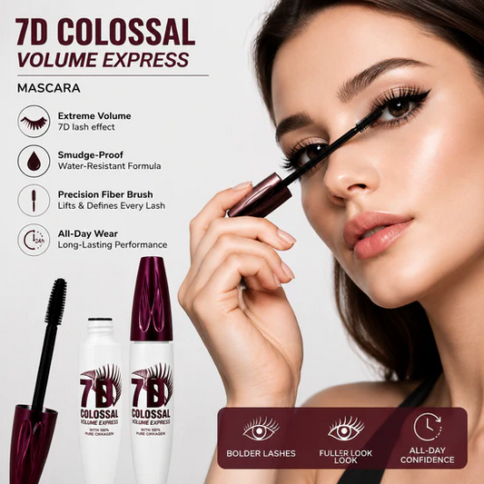 💖7D Waterproof Mascara 👀 Long, Curled & Fuller Lashes All Day ✨